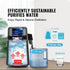 Water Distiller, 4L 1.05 Gallon Pure Water Purifier Filter For Home Countertop, 750W Distilled Water Maker, Stainless Steel Interior Distiller Water Making Machine to Make Clean Water, Black