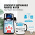 Water Distiller, 4L 1.05 Gallon Pure Water Purifier Filter For Home Countertop, 750W Distilled Water Maker, Stainless Steel Interior Distiller Water Making Machine to Make Clean Water, Gray