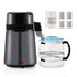 Water Distiller, 4L 1.05 Gallon Pure Water Purifier Filter For Home Countertop, 750W Distilled Water Maker, Stainless Steel Interior Distiller Water Making Machine to Make Clean Water, Gray