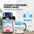 Water Distiller, 4L 1.05 Gallon Pure Water Purifier Filter For Home Countertop, 750W Distilled Water Maker, Stainless Steel Interior Distiller Water Making Machine to Make Clean Water, Silvery