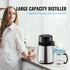 Water Distiller, 4L 1.05 Gallon Pure Water Purifier Filter For Home Countertop, 750W Distilled Water Maker, Stainless Steel Interior Distiller Water Making Machine to Make Clean Water, Silvery