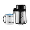 Water Distiller, 4L 1.05 Gallon Pure Water Purifier Filter For Home Countertop, 750W Distilled Water Maker, Stainless Steel Interior Distiller Water Making Machine to Make Clean Water, Silvery