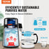 Water Distiller, 4L 1.05 Gallon Pure Water Purifier Filter For Home Countertop, 750W Distilled Water Maker, Stainless Steel Interior Distiller Water Making Machine to Make Clean Water, Silvery