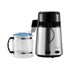 Water Distiller, 4L 1.05 Gallon Pure Water Purifier Filter For Home Countertop, 750W Distilled Water Maker, Stainless Steel Interior Distiller Water Making Machine to Make Clean Water, Silvery