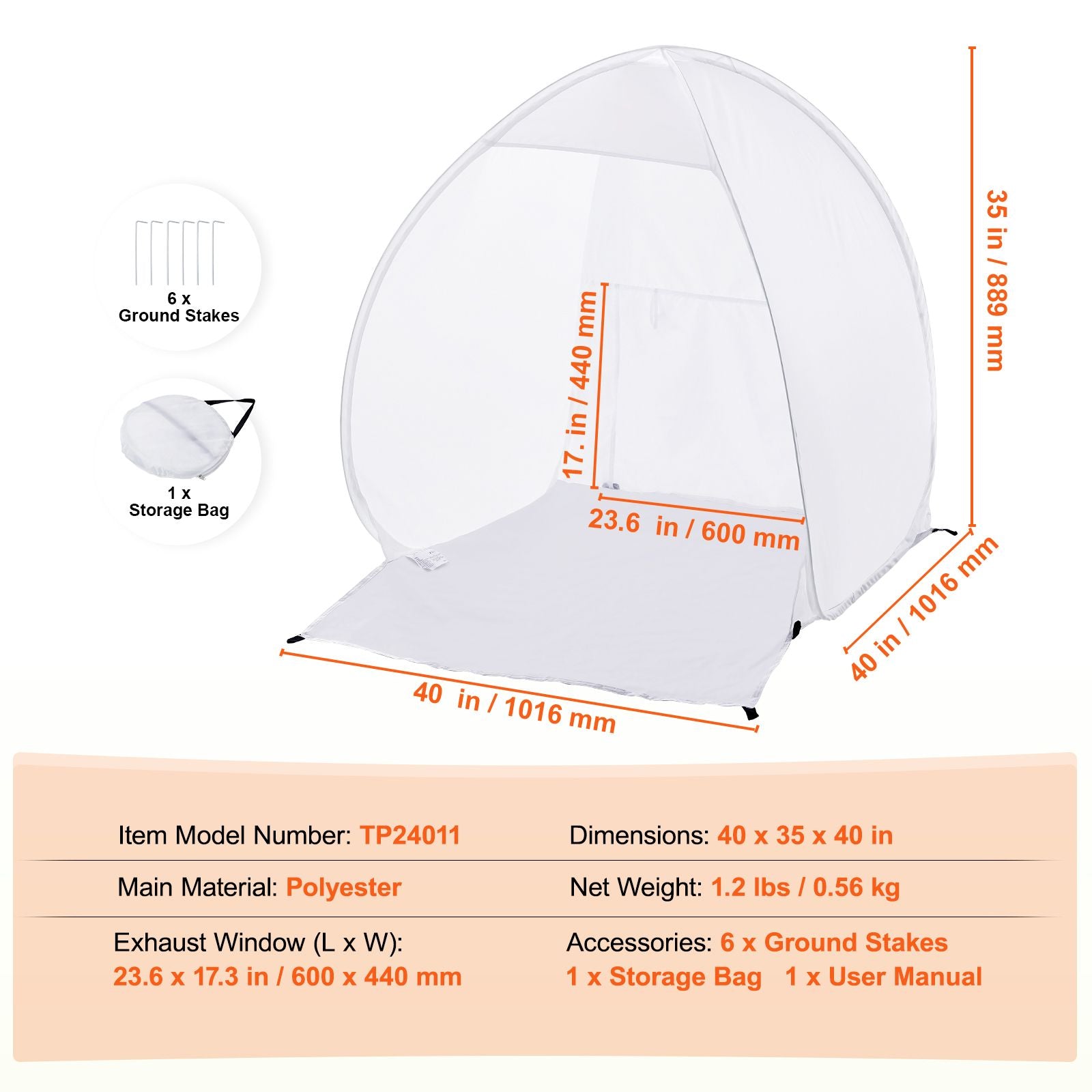 Spray Paint Shelter Portable Spray Paint Tent Booth 3.3 x 2.9 x 3.3ft Pop Up