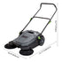 Walk-behind Hand Push Floor Sweeper 25.6" Width 5 Gallon Waste Container