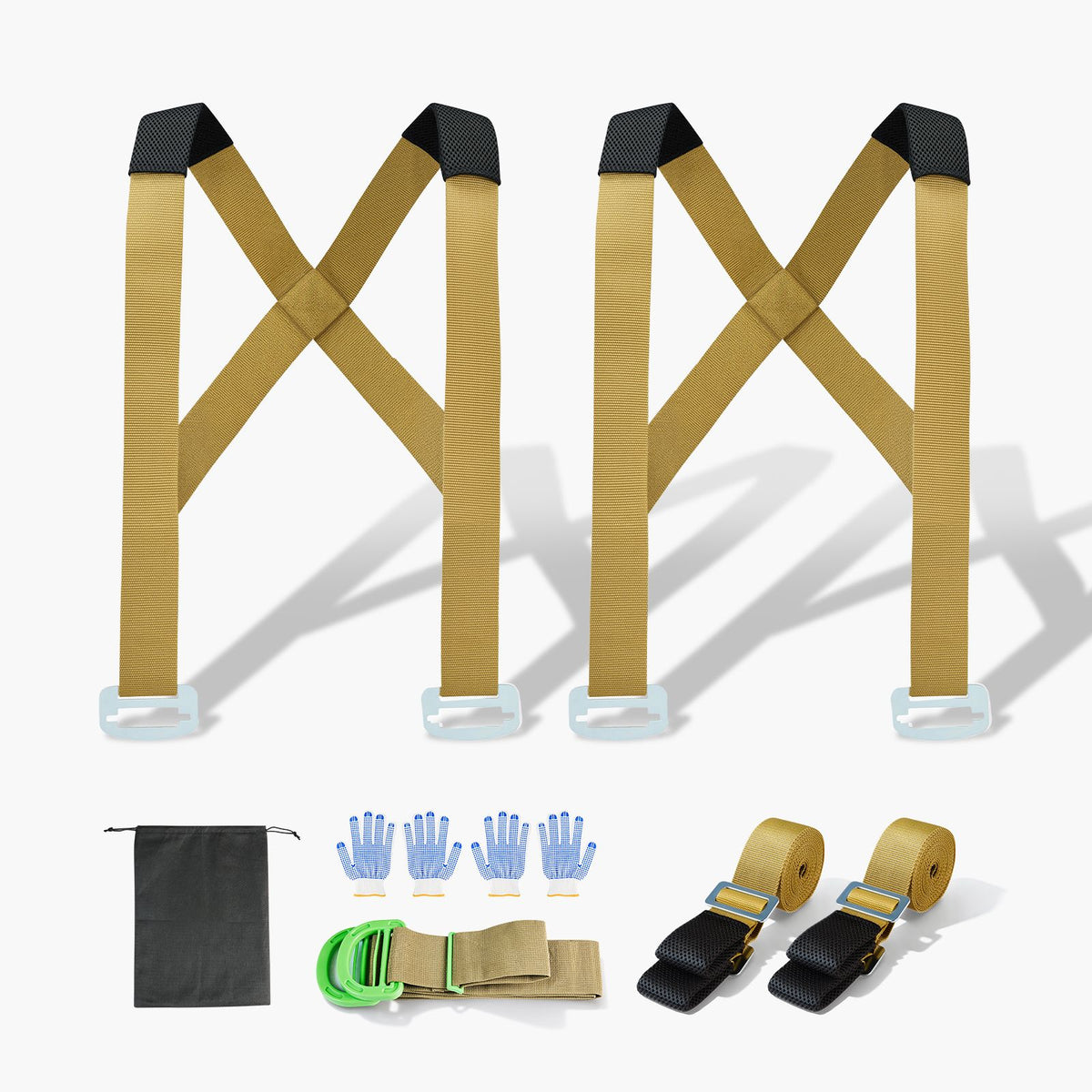 1000lb Furniture Moving Straps 2 Person Lifting Harness with Gloves