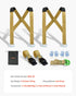 Moving Straps, 2-Person Lifting and Moving System with 2 Harness Straps, 2 Load-bearing Straps & 1 Handheld Strap, Adjustable Lifting Shoulder Straps Move Furniture Appliances Mattresses