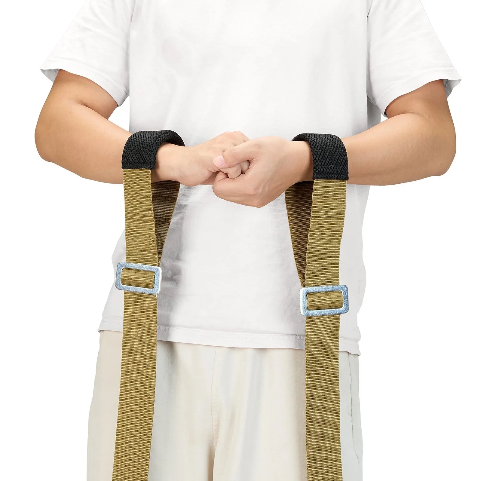 Moving Straps, 2-Person Lifting and Moving System with 2 Harness Straps, 2 Load-bearing Straps & 1 Handheld Strap, Adjustable Lifting Shoulder Straps Move Furniture Appliances Mattresses
