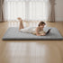 Japanese Tatami Mat, Queen Size Foldable Japanese Tatami Mattress, Futon Mattress with Storage Bag & Fastener, 9-Layer Floor Mat for Sleeping, Dorm, Meditation, Yoga, 2032 x 1524 x 63.5 mm, Gray