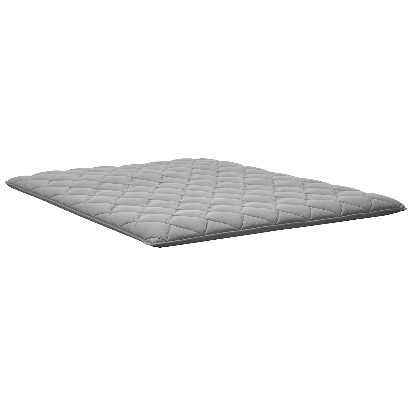 Japanese Tatami Mat, Queen Size Foldable Japanese Tatami Mattress, Futon Mattress with Storage Bag & Fastener, 9-Layer Floor Mat for Sleeping, Dorm, Meditation, Yoga, 2032 x 1524 x 63.5 mm, Gray