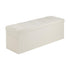 Foldable Storage Ottoman Bench, End of Bed Bench with Side Bags, Folding Upholstered Storage Chest Supports 660 lbs, Linen Bed Ottoman with Large Space for Living Room, Bedroom, Entryway, Beige