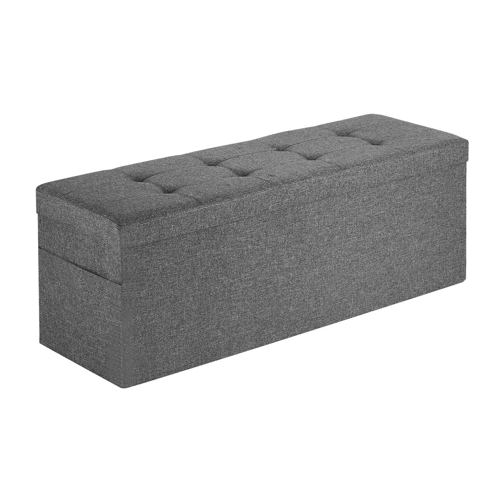 Foldable Storage Ottoman Bench Linen End Bed Seat with 660lbs Capacity