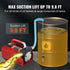 Fuel Transfer Pump, 12V DC, 10 GPM, 8 m Lift, Portable Electric Diesel Transfer Extractor Pump Kit with Automatic Shut-off Nozzle, Delivery & Suction Hose for Diesel, Kerosene, Transformer Oil