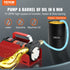 Fuel Transfer Pump, 12V DC, 10 GPM, 8 m Lift, Portable Electric Diesel Transfer Extractor Pump Kit with Automatic Shut-off Nozzle, Delivery & Suction Hose for Diesel, Kerosene, Transformer Oil