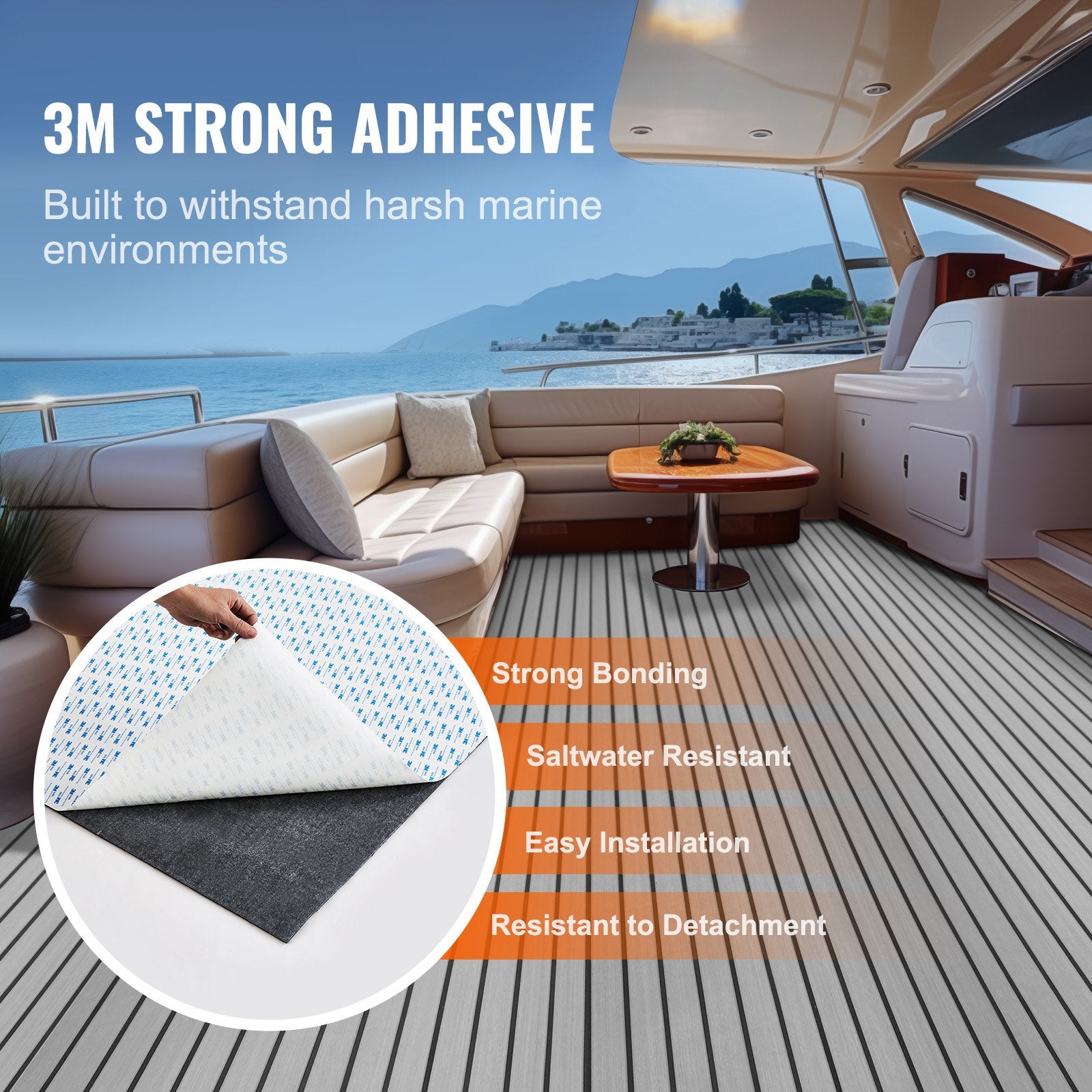 VEVOR Boat Flooring, EVA Foam Boat Decking 94.5