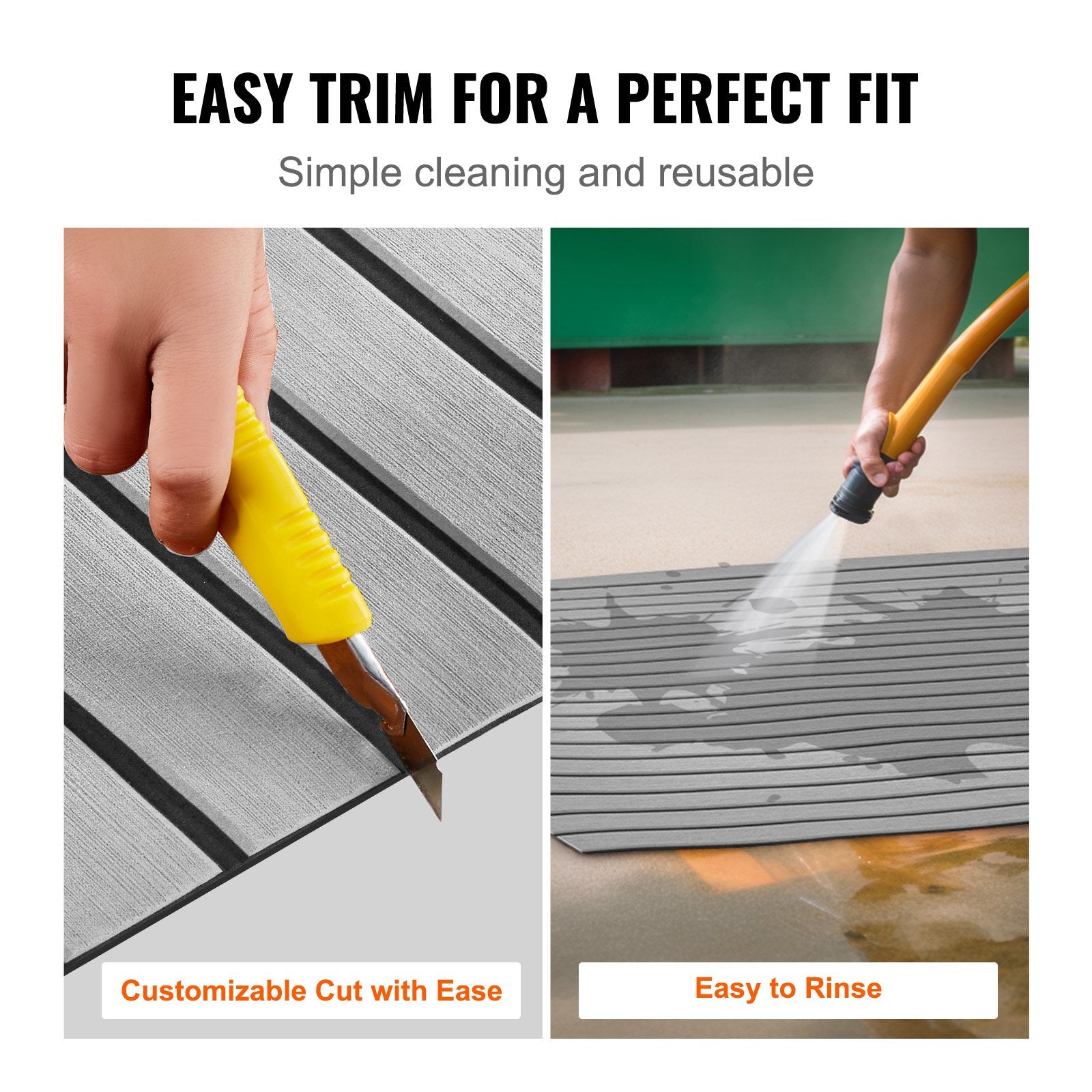 VEVOR Boat Flooring, EVA Foam Boat Decking 94.5