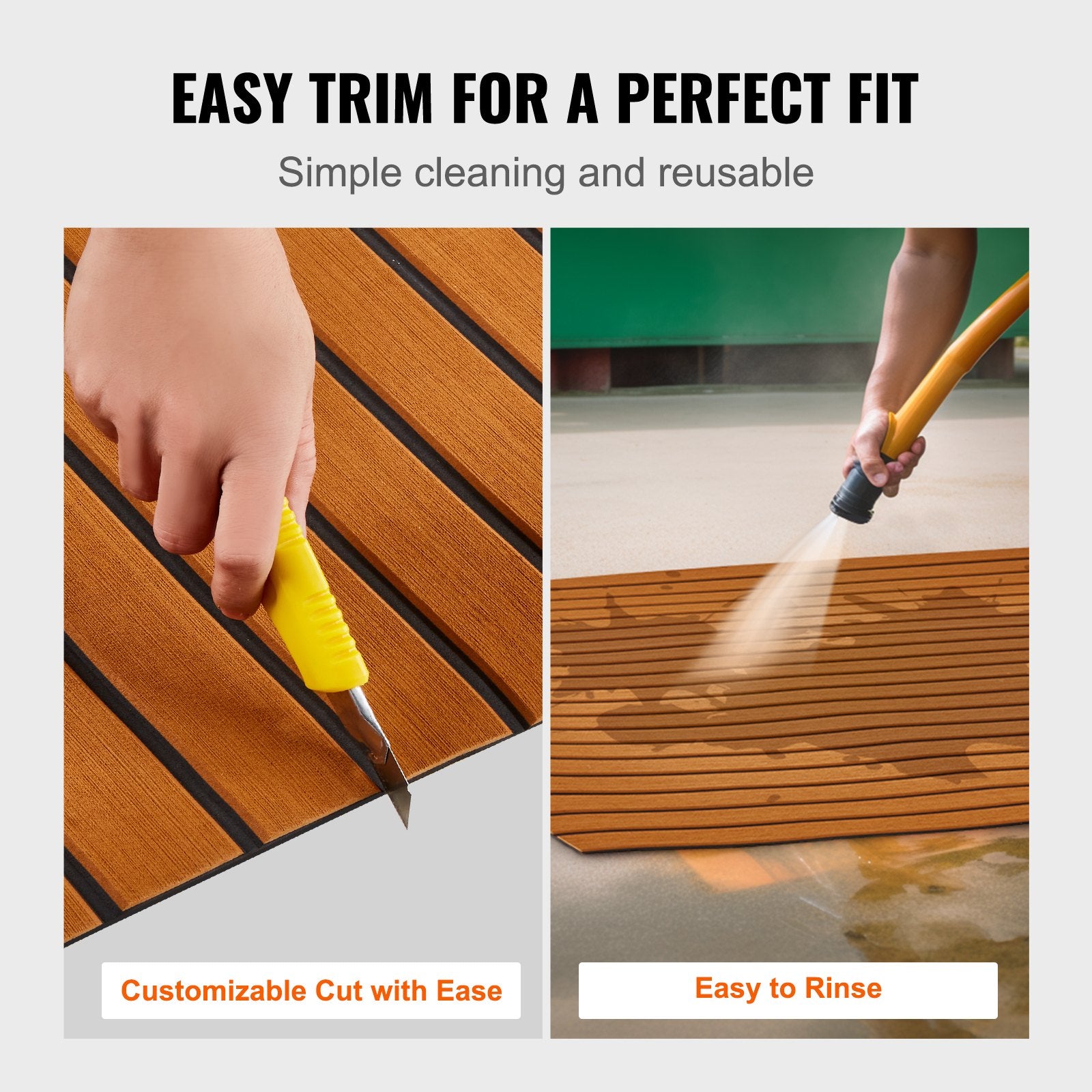 VEVOR Boat Flooring, EVA Foam Boat Decking 94.5