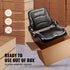 Universal Forklift Seat, Fold Down Tractor Seat with Adjustable Angle Back, Micro Switch and Retractable Seatbelt, 16-34 cm Slot Forklift Seat for Tractor Loader Excavator