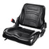 Universal Forklift Seat, Fold Down Tractor Seat with Adjustable Angle Back, Micro Switch and Retractable Seatbelt, 16-34 cm Slot Forklift Seat for Tractor Loader Excavator