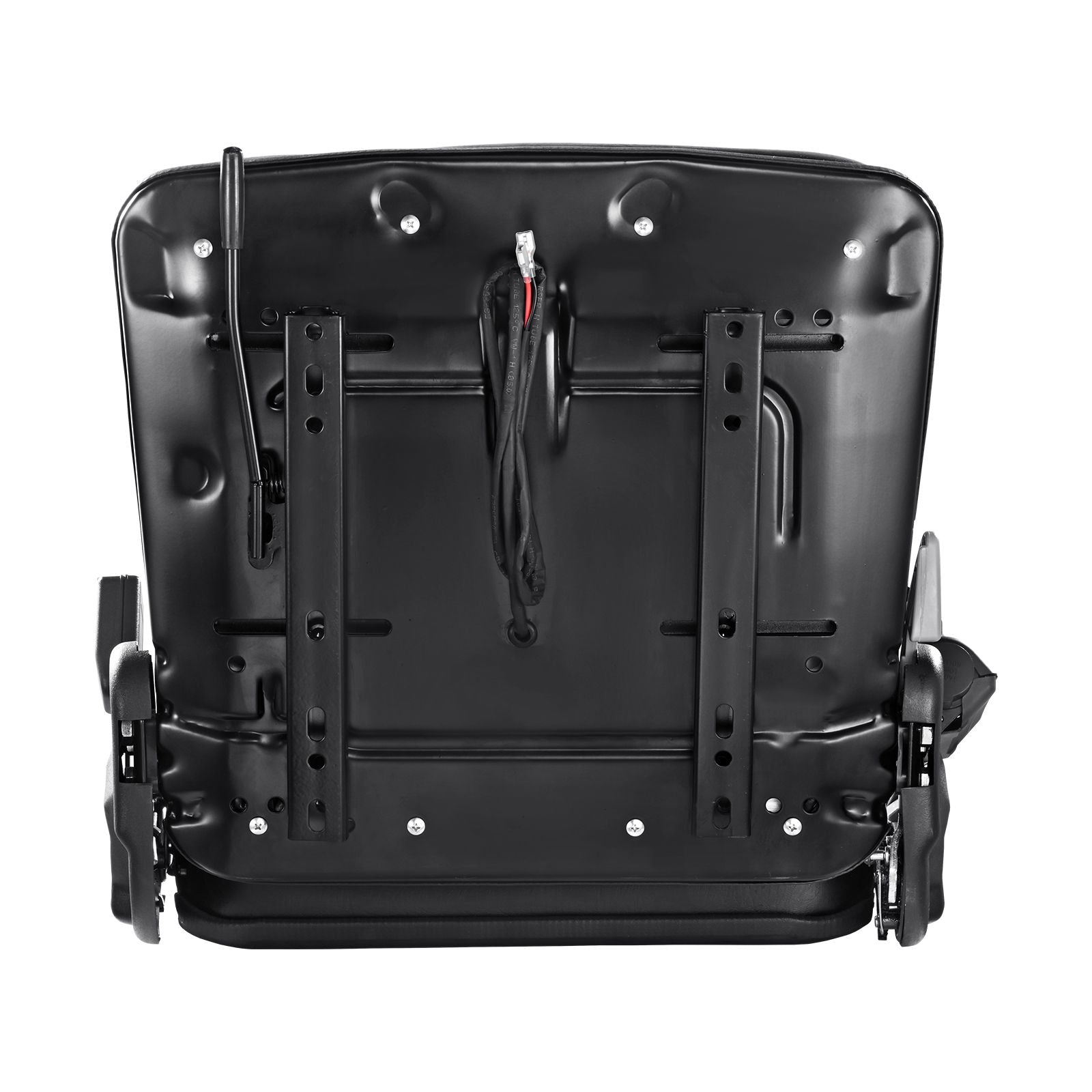Universal Forklift Seat, Fold Down Tractor Seat with Adjustable Angle Back, Micro Switch and Retractable Seatbelt, 16-34 cm Slot Forklift Seat for Tractor Loader Excavator