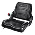 Universal Forklift Seat, Fold Down Tractor Seat with Adjustable Angle Back, Micro Switch and Retractable Seatbelt, 16-34 cm Slot Forklift Seat for Tractor Loader Excavator