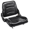 Universal Forklift Seat, Fold Down Tractor Seat with Adjustable Angle Back and Micro Switch, 16-34 cm Extended Slot Comfortable Forklift Seat for Tractor Loader Excavator