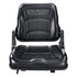 Universal Forklift Seat, Fold Down Tractor Seat with Adjustable Angle Back and Micro Switch, 16-34 cm Extended Slot Comfortable Forklift Seat for Tractor Loader Excavator