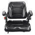 Universal Forklift Seat, Fold Down Tractor Seat with Adjustable Angle Back, Micro Switch, Seatbelt and Armrests, 16-34 cm Slot Tractor Seat for Tractor Loader Excavator