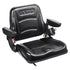 Universal Forklift Seat, Fold Down Tractor Seat with Adjustable Angle Back, Micro Switch, Seatbelt and Armrests, 16-34 cm Slot Tractor Seat for Tractor Loader Excavator