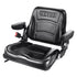 Universal Forklift Seat, Fold Down Tractor Seat with Adjustable Angle Back, Micro Switch, Seatbelt and Armrests, 16-34 cm Slot Tractor Seat for Tractor Loader Excavator