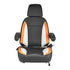 Forklift Seat Mower Tractor Seat Adjustable Back Seatbelt & Headrest