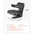 Universal Forklift Seat, Waterproof Tractor Suspension Seat with Adjustable Back, Secure Tractor Seat with Micro Switch, Widely Compatible Seat for Skid Loader Bulldozer