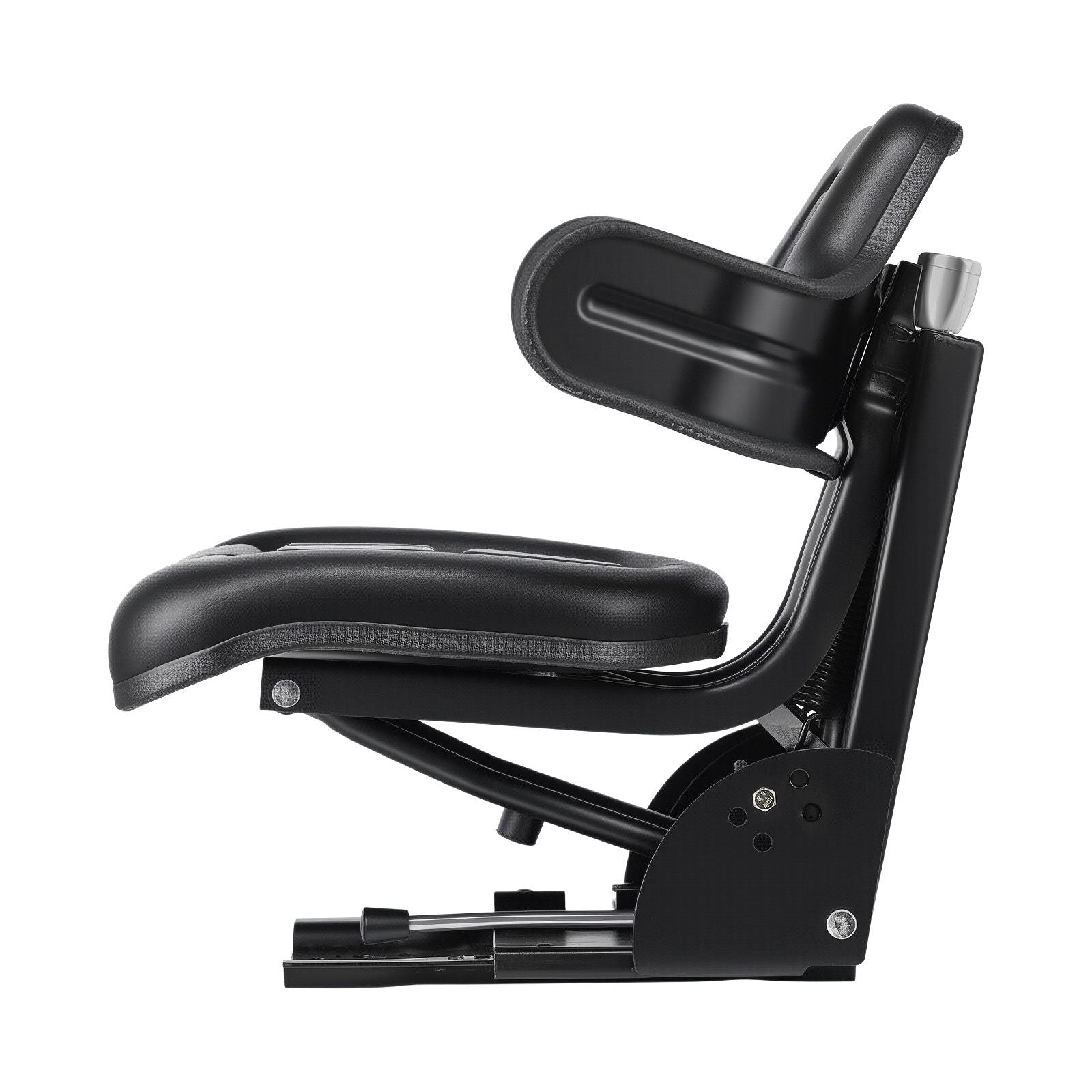 Universal Forklift Seat, Waterproof Tractor Suspension Seat with Adjustable Back, Secure Tractor Seat with Micro Switch, Widely Compatible Seat for Skid Loader Bulldozer