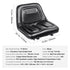Universal Tracor Seat, Lawn Mower Seat with Micro Switch and Drainage Holes, 16-34 cm Extended Slot Tractor Seat for Tractor Loader Excavator