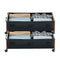 Under Bed Storage with Wheels, 650 x 460 x 180 mm Underbed Containers, Underbed Shoes Organizer with Lockable Wheels, Rolling Under the Bed Storage Bins for Clothes, Shoes, Blankets, 2 Pack