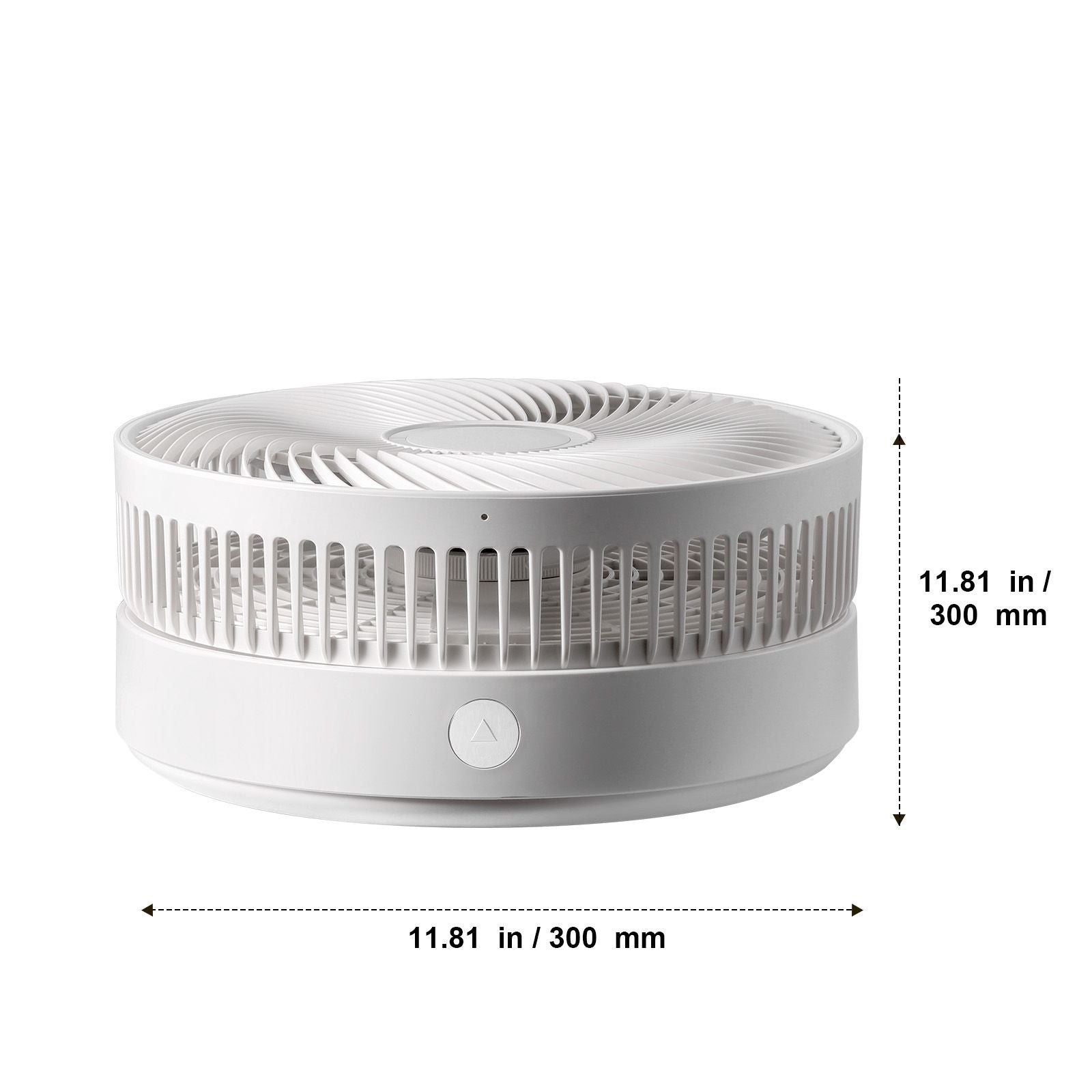 12 Inch Foldable Oscillating Standing Fan with Remote Control, 4 Speed Adjustable Portable Desk Quiet Fan, 7200mah Rechargeable USB Small Fan, Folded Rotating Floor Fan for Bedroom Office Travel