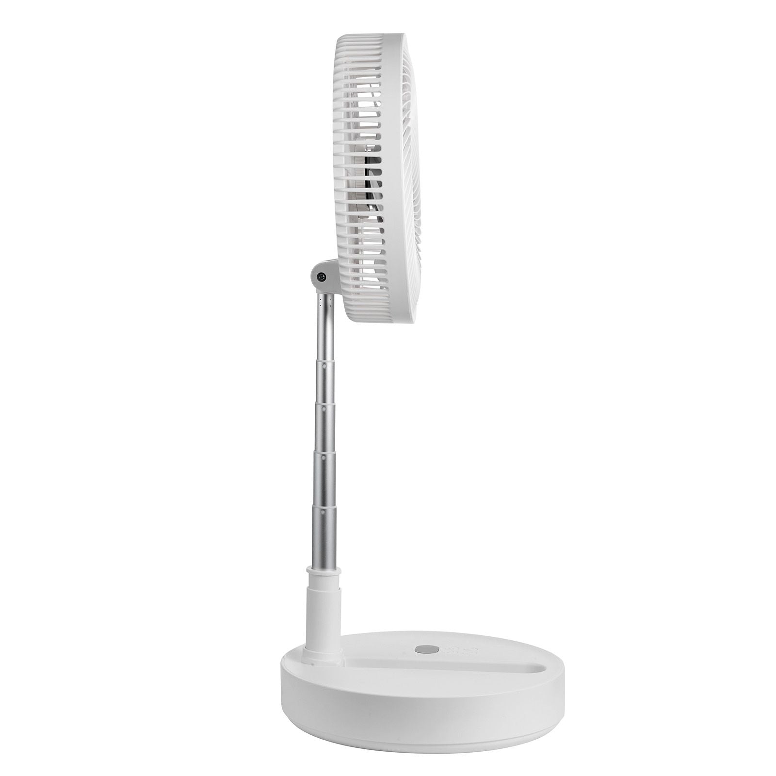 12 Inch Foldable Oscillating Standing Fan with Remote Control, 4 Speed Adjustable Portable Desk Quiet Fan, 7200mah Rechargeable USB Small Fan, Folded Rotating Floor Fan for Bedroom Office Travel