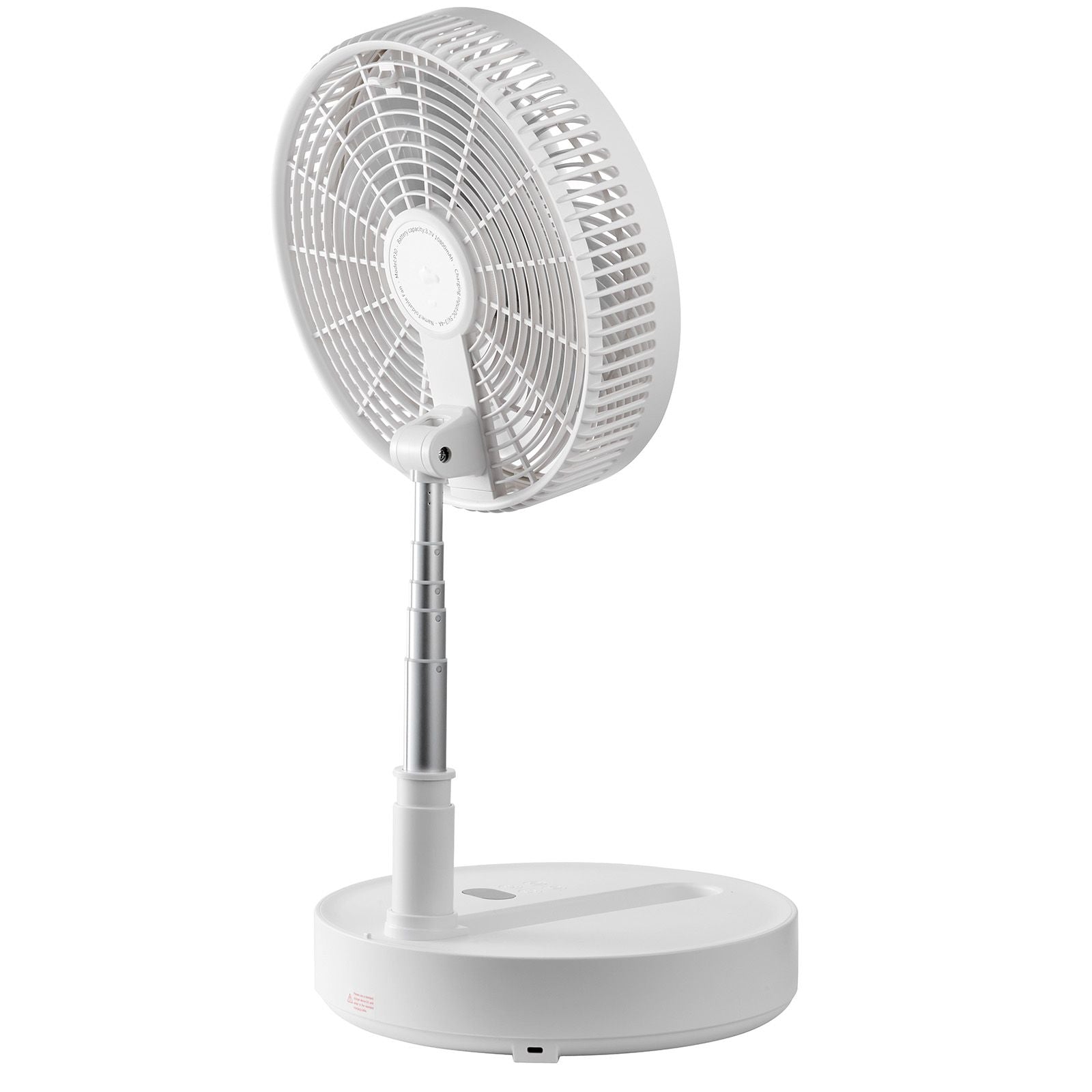12 Inch Foldable Oscillating Standing Fan with Remote Control, 4 Speed Adjustable Portable Desk Quiet Fan, 7200mah Rechargeable USB Small Fan, Folded Rotating Floor Fan for Bedroom Office Travel
