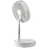 12 Inch Foldable Oscillating Standing Fan with Remote Control, 4 Speed Adjustable Portable Desk Quiet Fan, 7200mah Rechargeable USB Small Fan, Folded Rotating Floor Fan for Bedroom Office Travel