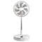 VEVOR 12 Inch Foldable Oscillating Standing Fan with Remote Control, 4 Speed Adjustable Portable Desk Quiet Fan, 7200mah Rechargeable USB Small Fan, Folded Rotating Floor Fan for Bedroom Office Travel