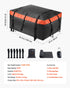 Car Rooftop Cargo Carrier Bag, 20 Cubic Feet Roof Cargo Carrier, Heavy Duty 840D PVC 100% Waterproof Car Roof Luggage Bag for All Vehicle with/without Rack- with Lock, Anti-Slip Mat, 6 Door Hook