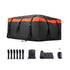 650L Waterproof Car Rooftop Cargo Carrier Bag 840D PVC with Lock & Anti-Slip Mat