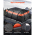 650L Waterproof Car Rooftop Cargo Carrier Bag 840D PVC with Lock & Anti-Slip Mat