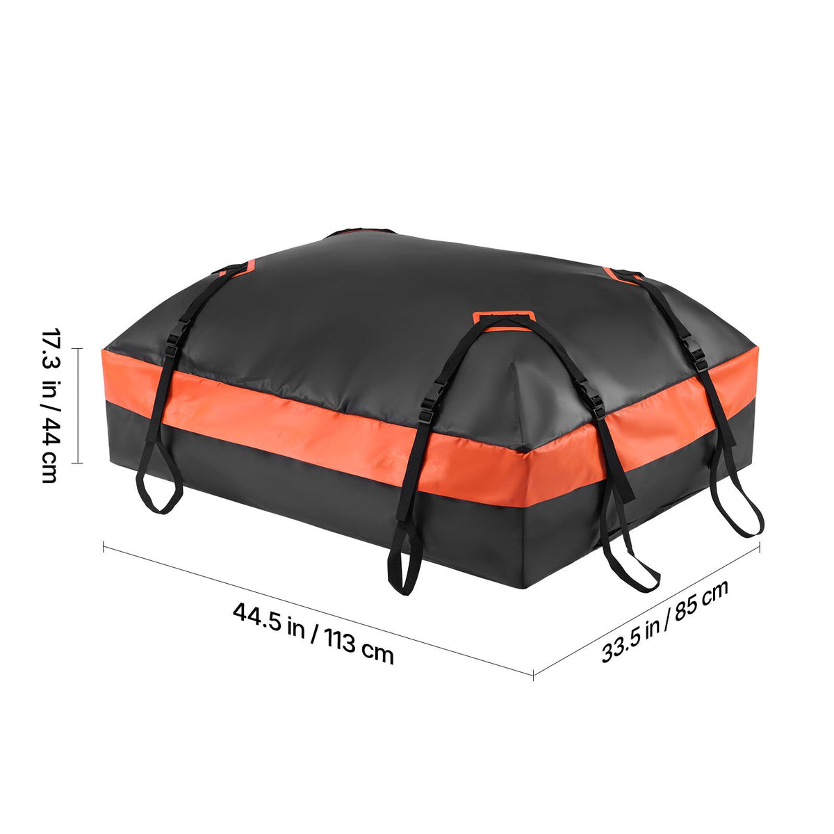 15 Cu Ft Waterproof Rooftop Cargo Carrier Bag 840D PVC Car Roof Luggage