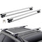 Roof Rack Cross Bars, Aluminum Roof Rack Crossbars, Fit Raised Side Rail with Gap, 90 kg Load Capacity, Adjustable Crossbars with Locks, for SUVs, Sedans, and Vans