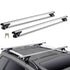 Roof Rack Cross Bars, Aluminum Roof Rack Crossbars, Fit Raised Side Rail with Gap, 90 kg Load Capacity, Adjustable Crossbars with Locks, for SUVs, Sedans, and Vans