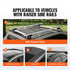 Roof Rack Cross Bars, Aluminum Roof Rack Crossbars, Fit Raised Side Rail with Gap, 90 kg Load Capacity, Adjustable Crossbars with Locks, for SUVs, Sedans, and Vans