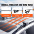 Roof Rack Cross Bars, Aluminum Roof Rack Crossbars, Fit Raised Side Rail with Gap, 90 kg Load Capacity, Adjustable Crossbars with Locks, for SUVs, Sedans, and Vans