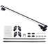 Roof Rack Cross Bars, Aluminum Roof Rack Crossbars, Fit Raised Side Rail with Gap, 90 kg Load Capacity, Adjustable Crossbars with Locks, for SUVs, Sedans, and Vans